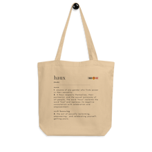 Load image into Gallery viewer, 'haux' definition Eco Tote Bag