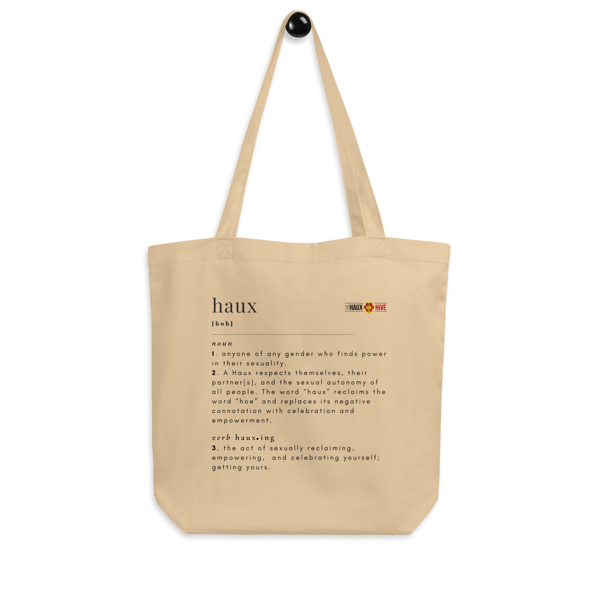 haux definition Eco Tote Bag The Haux Hive Shop
