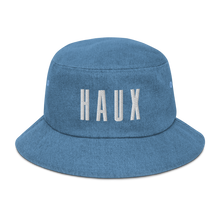 Load image into Gallery viewer, Denim &#39;HAUX&#39; Bucket Hat
